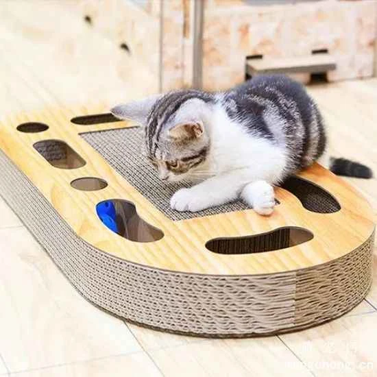 What is the purpose of a cat scratching post for its pet to sharpen its claws?